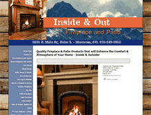 Tablet Screenshot of insideandoutfireplace.com